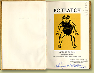 Book: Potlatch by George Clutesi