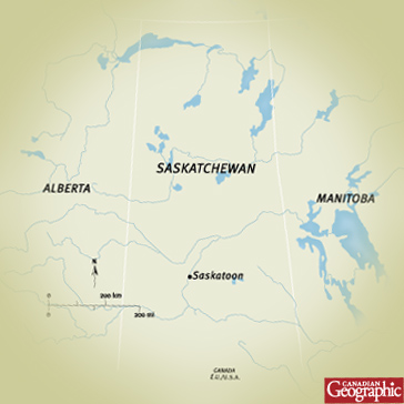 Carte - Saskatchewan - Canadian Geographic