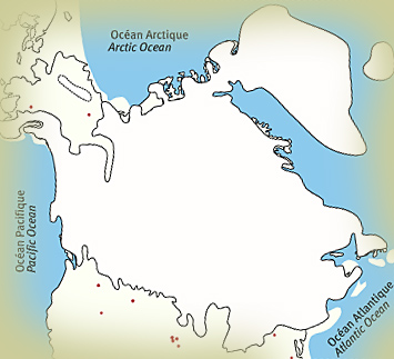 Map - Full Glacial - Courtesy of Richard Morlan