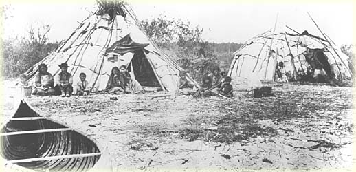 Un camp d'algonquiens du nord - MCC 594