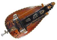 Vielle à roue « Nigout » - MMPM no 983.5.1 / Photo : Musée des musiques populaires de Montluçon