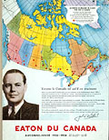 Page de couverture, Eaton automne 
hiver 1953-1954.
