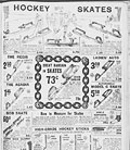 Patins de hockey, Eaton's Fall Winter 
1917-1918, p.303.