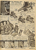 Btons, patins et chandails de 
hockey, 
Eaton automne hiver 1933-1934, p.297.