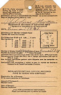 tiquette d'envoi contre 
remboursement, 1931.