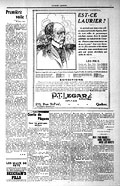 Est-ce Laurier?, publicit d'un 
concours organis par la P.T.Legar 
Limite en 1918.