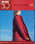 Page de couverture, 50e anniversaire 
de Sears, Sears 2003.