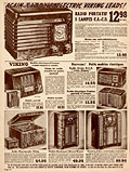 Combin rcepteur radio 
et 
tourne-disques Viking, Eaton's Fall Winter 1939-1940, p.374.