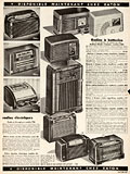 Northern Electric radio receiver, 
model 4000, Eaton Printemps t, 1946, p.367.