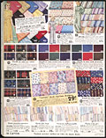 Tissus de coton unis et 
imprims 
offerts dans le catalogue de 1939-1940