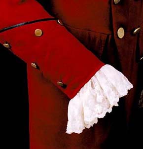 Detail of the coat worn by Colin Campbell