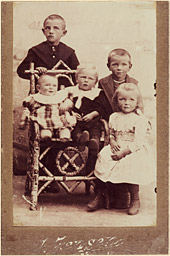 Les enfants d’Else Johannesson, vers 1910.