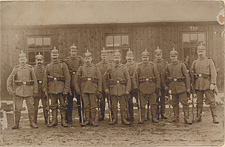 Carte postale envoyée à Jens Lund au front pendant la Première Guerre mondiale