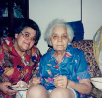 Connie Bennedsen et sa mère, Carmela Colangelo