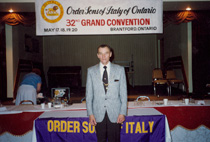 Chris Bennedsen, au congrès annuel de l’Ordre des fils d’Italie