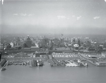 Profil du centre-ville et des docks de Toronto, 1958