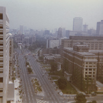 Vue de l’avenue University depuis l’édifice de la National Life