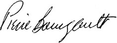 Signature de Pierre Bourgault