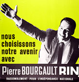Affiche lectorale  du RIN, 1966