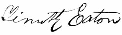 Signature of Timothy Eaton 