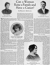  Can a Woman Raise a Family and Have a Career?  (Une femme peut-elle  la fois lever une famille et poursuivre une carrire?), MacLean's Magazine, fvrier 1928 