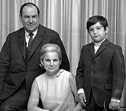 Jeanne Sauv, Maurice Sauv et leur fils Jean-Franois