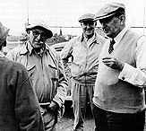 Jules Timmins (prsident, IOC), William Durrell (directeur gnral, IOC) et Maurice Duplessis (premier ministre du Qubec), 1953