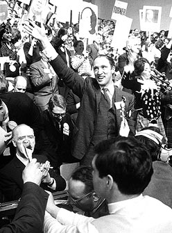 Pierre Trudeau au congrs  la chefferie du Parti libral, 6 avril 1968 