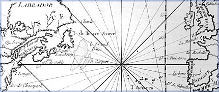 Carte de l'Atlantique Nord - 
Bibliothque nationale du Canada