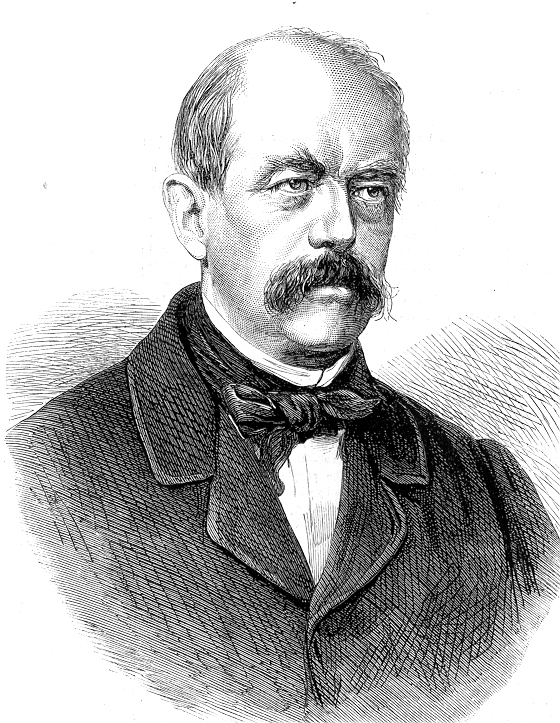 Count Otto von Bismarck, premier ministre de la Prusse - ANC, détail du <EM>Illustrated Times</EM>, 30 juin 1866, p.408
