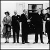 Prsident Franklin Roosevelt rencontre le P.M., le trs honorable R. B. Bennett  la Confrence mondiale sur l'conomie