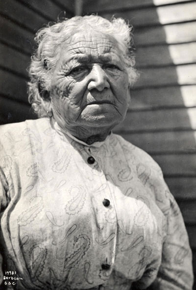 Mary McKee (1838-1922) ; Huronne de la rserve d'Anderson prs de Amherstburg, Ontario. Cette dernire fut la premire informatrice parlant huron que rencontra Marius Barbeau., © MCC/CMC, 19931