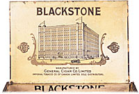 Étiquette de boîte à cigares : Blackstone