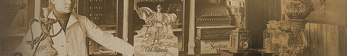 Intérieur d'une tabagie, Midland (Ontario), 1905. J. W. Bald / Bibliothèque et Archives Canada / PA-177539