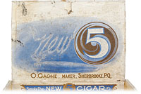 Cigar box label : New 5 