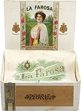 Cigar box label : La Farosa