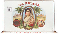 Cigar box label : La Palina