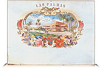 Cigar box label : Las Palmas