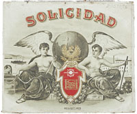 Cigar box label : Solicidad