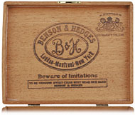 Cigar box label : B&H