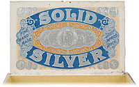 Étiquette de boîte à cigares : Solid Silver