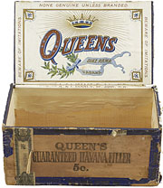 Étiquette de boîte à cigares : Queens