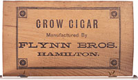 Étiquette de boîte à cigares : Crow