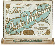 Cigar box label : The Pride of Victoria