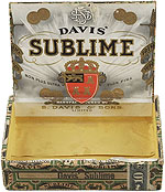 Étiquette de boîte à cigares : Davis' Sublime, MCC 2004.38.29 | D2004-19450