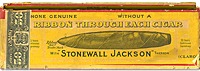 Étiquette de boîte à cigares : Stonewall Jackson