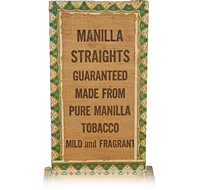 Étiquette de boîte à cigares : Manilla Straights