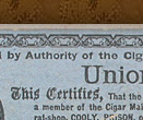  Union label signed by A. Strasser