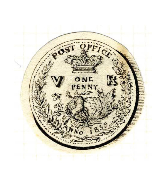 Vignette de un penny en forme de mdaillon