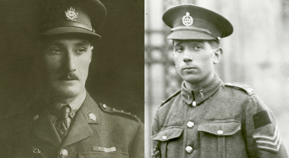 Portraits du lieutenant-colonel Harcus Strachan<br /> et du sergent Colin Fraser Barron